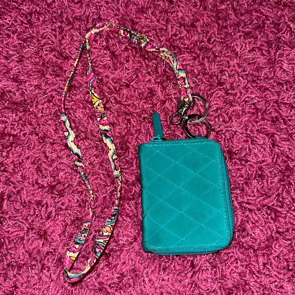 Vera Bradley Lanyard and Wallet